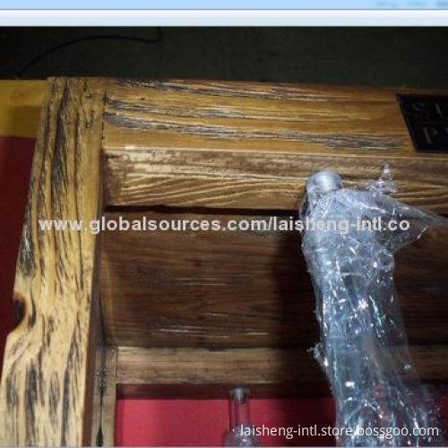 Wooden display stand, measures 620 x 340 x 1750mm